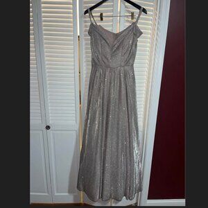 Shimmer rose gold ball gown